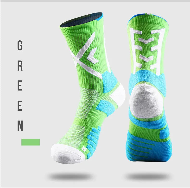 Knee-High Compression Socks for Basketball and Cycling Enthusiasts