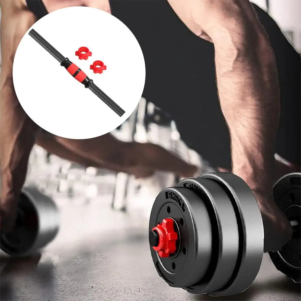 Threaded Dumbbell Handle Bar Extension Bar Set Adjustable Dumbbell Bars For Weight Lifting