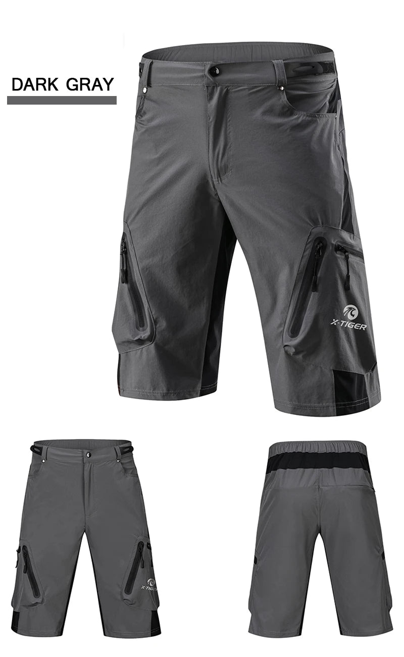 Mountain Bike Shorts Multi-Pockets Breathable Loose Riding Road MTB Shorts